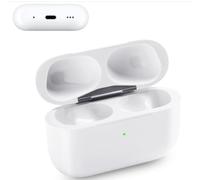 Airpod Charging Case Compatible for Airpods Pro 1&2 Generation - Wireless Charger Case Replacement with Bluetooth Pairing Sync Button, No Earbuds White Style 3