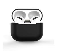 AirPods 3 Case Silicone Protective Case and Skin Case for AirPods 3 [Front LED Visible] [Wireless Charging] Compatible with AirPods 3 2021 (Without Carabiner, Black)