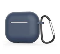 AirPods 3 Case Silicone Protective Case and Skin Case for AirPods 3 [Front LED Visible] [Wireless Charging] Compatible with AirPods 3 2021 (Carabiner, Midnight Blue)