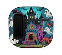 AirPods 4 Case Haunted Castle Ear Bud Case with Hanging Rope Hole