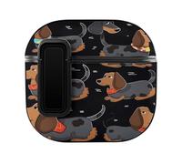 AirPods 4 Case I Love My Dog Dachshunds Ear Bud Case with Hanging Rope Hole