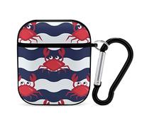 Airpods Case Striped Crab Airpod Hard Case Cover Headphone Cases For Apple Airpods1 Airpods2