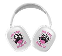 AirPods Max Cute Clear Cover Case, Clear Soft TPU Skin Case Compatible AirPods Max, Transparent Protective Cover for Apple AirPods (Scream Ghost)