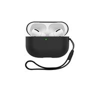 Airpods Pro 2 Case Soft Silicone Protective Case Cover Compatible with Apple AirPods Pro 2nd Generation Case 2022 Front LED Visible (Black)