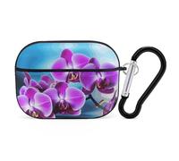 AirPods Pro 2nd Generation Case, Beautiful Orchid AirPods Pro 2 Case Cover Skin Protective Hard Case Cover Shockproof Portable iPod Pro Cases with Keychain for Girls Women Men