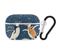 AirPods Pro 2nd Generation Case, Dancing Penguin AirPods Pro 2 Case Cover Skin Protective Hard Case Cover Shockproof Portable iPod Pro Cases with Keychain for Girls Women Men