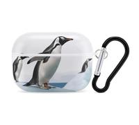 AirPods Pro 2nd Generation Case, Penguin AirPods Pro 2 Case Cover Skin Protective Hard Case Cover Shockproof Portable iPod Pro Cases with Keychain for Girls Women Men