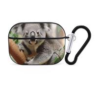 AirPods Pro 2nd Generation Hard Protective Case Cover for Women Men Cute Koala AirPods Pro Case Accessories with Keychain