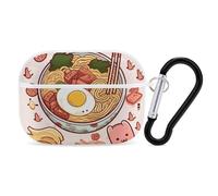 AirPods Pro 2nd Generation Hard Protective Case Cover for Women Men Delicious Sweet Ramen AirPods Pro Case Accessories with Keychain