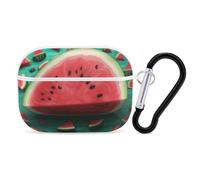 AirPods Pro 2nd Generation Hard Protective Case Cover for Women Men Dream Watermelon AirPods Pro Case Accessories with Keychain