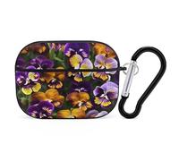 AirPods Pro 2nd Generation Hard Protective Case Cover for Women Men Pansy Perfection AirPods Pro Case Accessories with Keychain