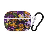 AirPods Pro 2nd Generation Hard Protective Case Cover for Women Men Pansy Perfection AirPods Pro Case Accessories with Keychain