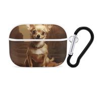 AirPods Pro Case Cove Chihuahua on The Hillside AirPods Pro 2/Pro Protective Case Accessory Front LED Visible Supports Wireless Charging with Keychain
