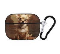 AirPods Pro Case Cove Chihuahua on The Hillside AirPods Pro 2/Pro Protective Case Accessory Front LED Visible Supports Wireless Charging with Keychain