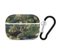 AirPods Pro Case Cove Graceful Bonsai Tree AirPods Pro 2/Pro Protective Case Accessory Front LED Visible Supports Wireless Charging with Keychain