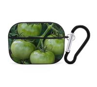 AirPods Pro Case Cove Green Tomatoes Image AirPods Pro 2/Pro Protective Case Accessory Front LED Visible Supports Wireless Charging with Keychain