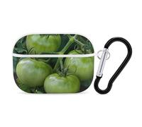 AirPods Pro Case Cove Green Tomatoes Image AirPods Pro 2/Pro Protective Case Accessory Front LED Visible Supports Wireless Charging with Keychain