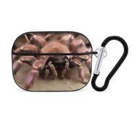 AirPods Pro Case Cover, Large Mexican Tarantula Earbud Case Shock-Proof PC Skin Full Protective Cover Compatible for 2nd 1st Generation,Supports Wireless Charging with Durable Carabiner