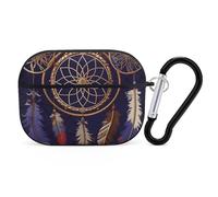 AirPods Pro Case Cover with Keychain American Dream Catcher AirPods Pro 2nd Generation Protective Cover for Women/Men