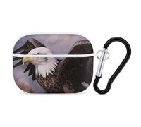 AirPods Pro Case Cover with Keychain Bald Eagle AirPods Pro 2nd Generation Protective Cover for Women/Men