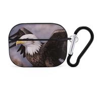 AirPods Pro Case Cover with Keychain Bald Eagle AirPods Pro 2nd Generation Protective Cover for Women/Men