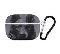 AirPods Pro Case Cover with Keychain Black German Shepherd AirPods Pro 2nd Generation Protective Cover for Women/Men