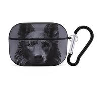 AirPods Pro Case Cover with Keychain Black German Shepherd AirPods Pro 2nd Generation Protective Cover for Women/Men