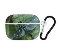 AirPods Pro Case Cover with Keychain Blue Dragonfly AirPods Pro 2nd Generation Protective Cover for Women/Men