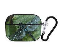 AirPods Pro Case Cover with Keychain Blue Dragonfly AirPods Pro 2nd Generation Protective Cover for Women/Men
