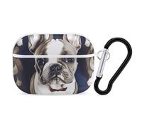 AirPods Pro Case Cover with Keychain Cute French Bulldog AirPods Pro 2nd Generation Protective Cover for Women/Men