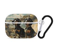 AirPods Pro Case Cover with Keychain Dachshund Dog Bento AirPods Pro 2nd Generation Protective Cover for Women/Men