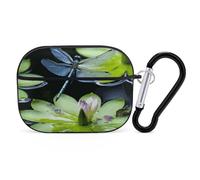 AirPods Pro Case Cover with Keychain Dragonfly Flies Over AirPods Pro 2nd Generation Protective Cover for Women/Men