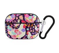 AirPods Pro Case Cover with Keychain Flower Heart Chicken AirPods Pro 2nd Generation Protective Cover for Women/Men