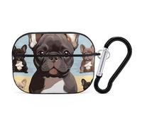 AirPods Pro Case Cover with Keychain French Bulldog Dog Cute AirPods Pro 2nd Generation Protective Cover for Women/Men