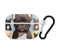 AirPods Pro Case Cover with Keychain French Bulldog Dog Cute AirPods Pro 2nd Generation Protective Cover for Women/Men