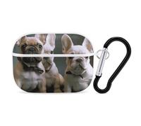 AirPods Pro Case Cover with Keychain French Bulldog Puppies AirPods Pro 2nd Generation Protective Cover for Women/Men