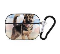 AirPods Pro Case Cover with Keychain German Shepherd Dog Lovers AirPods Pro 2nd Generation Protective Cover for Women/Men