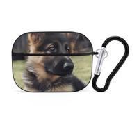AirPods Pro Case Cover with Keychain German Shepherd Puppy AirPods Pro 2nd Generation Protective Cover for Women/Men