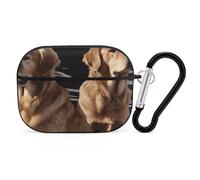 AirPods Pro Case Cover with Keychain Golden Retrievers AirPods Pro 2nd Generation Protective Cover for Women/Men