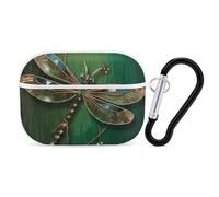 AirPods Pro Case Cover with Keychain Jewel Dragonfly AirPods Pro 2nd Generation Protective Cover for Women/Men