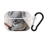AirPods Pro Case Cover with Keychain Koala and Butterfly AirPods Pro 2nd Generation Protective Cover for Women/Men