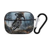 AirPods Pro Case Cover with Keychain Mountain Bike Tournament AirPods Pro 2nd Generation Protective Cover for Women/Men