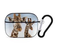 AirPods Pro Case Cover with Keychain Necks of Giraffe AirPods Pro 2nd Generation Protective Cover for Women/Men