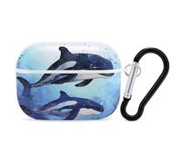 AirPods Pro Case Cover with Keychain Orca Killer Whale AirPods Pro 2nd Generation Protective Cover for Women/Men