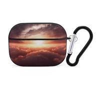 AirPods Pro Case Cover with Keychain Sun Sunrise Cloud AirPods Pro 2nd Generation Protective Cover for Women/Men