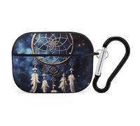 AirPods Pro Case Cover with Keychain White Fantasy Dream Catcher AirPods Pro 2nd Generation Protective Cover for Women/Men