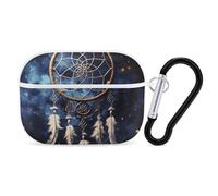 AirPods Pro Case Cover with Keychain White Fantasy Dream Catcher AirPods Pro 2nd Generation Protective Cover for Women/Men