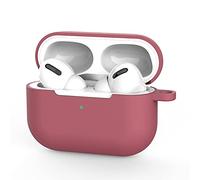 AirPods Pro Case Silicone Protective Case and Skin Case for AirPods Pro [Front LED Visible] [Wireless Charging] (Has Ears, Without Carabiner, Hazelmandrel)