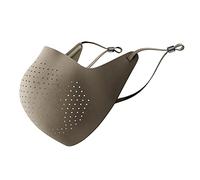 AIRPOP Original Reusable Face Mask, 4 Replacement Filters Included, Multi Layer Face Covering, Contoured Fit, Folding Adjustable Mask with Carry Bag, Washable Adult Face Mask, Beige