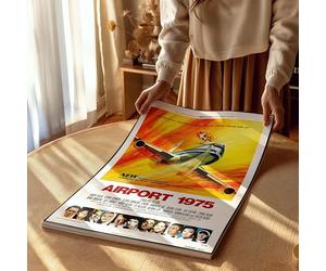 Airport 1975 (1974) Classic Movie Poster Print Wall Art Image Home Decor Artworks Different Sizes
